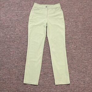 Lululemon City Sleek 5 Pocket 7/8 Pants Womens Size 2 Green Stretch - Like New‎